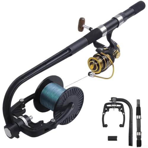 Portable Fishing Line Spooler Station Handheld Reel Winder