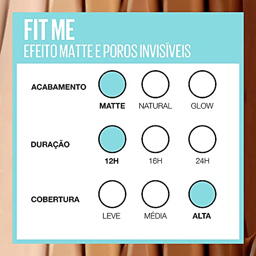 Maybelline NY Corretivo Líquido Efeito Matificador Fit Me 00 Amarelo, 10ml