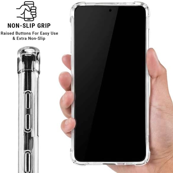 Skinit Clear Phone Case Compatible with Galaxy A13 5G - Officially Licensed Dragon Ball Z Goku & Vegeta Design