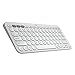 Logitech K380 Pebble Wireless Multi-Device Keyboard for Apple iOS, Apple TV android or Chrome, Bluetooth, Compact Space-Saving Design, PC/Mac/Laptop/Smartphone/Tablet - Off White