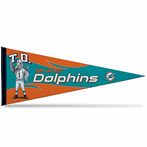 Image of Rico Industries NFL Football Mascot inch 12 inch x 30 inch Felt Wall Decor Pennant - Great for Home /Bed Room /Man Cave Decor
