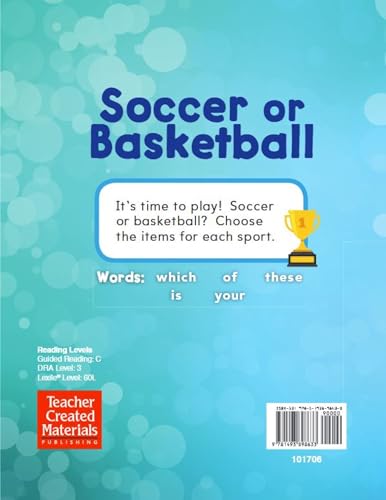 Soccer or Basketball - Phonics Book for Beginning Readers, Teaches High-Frequency Sight Words (See Me Read! Everyday Words) - Thumbnail 2