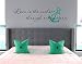 GMDdecals Love is the Anchor Quote Vinyl Inspiring Home Decor, Black/Turquoise