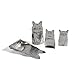 Roosfoos Pewter Cats 4-Piece Measuring Spoon Set, Handmade in the USA