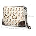 Small Clutch Purses for Women - Fashion Cool Golden Retriever Print Leather Wristlet Wallets with Wrist Strap