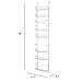 Over the Door Pantry Organizer - 9-Tier Organizer for Bathroom, Closet, or Kitchen Storage - Pantry Organizers and Storage by Home-Complete (White)