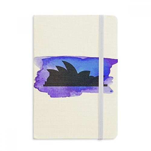 Notebook Australie Sydney Opera House journal A5 haut de gamme avec couverture en tissu