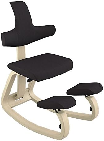 Varier Thatsit, Wood, Natural Lacquered Wood, Black