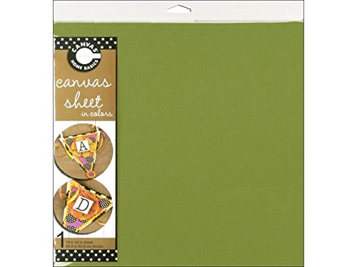 Canvas Corp Sheet 12x12 Canvas Lime Green