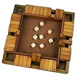 Adatto a tutte le età: poiché il nostro set di dadi Shut The Box è molto facile da imparare e divertente, è adatto per 2-4 giocatori di tutte le età. È molto pratico.