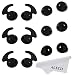 ALXCD Ear Tip for Galaxy S7, 3 Pair Sport Anti-Slip Eartip & 3 Pair Durable Silicone Replacement Ear Tips for Galaxy S7edge S7 S6edge Note5, Level U EO-BG920 Bluetooth Earphone (Black6+6S)