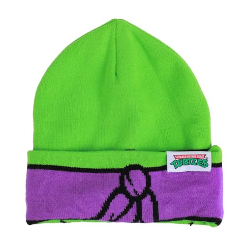 Bioworld TMNT Rolldown Donny Adult Acrylic Mesh Eye Green Beanie