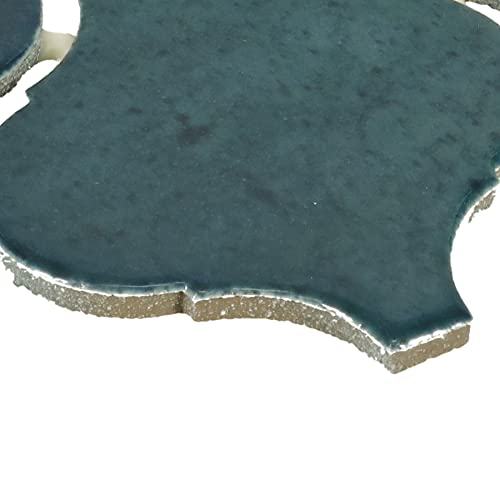 Daltile Mesmerist 11" X 12" Ceramic Arabesque Mosaic Tile In Mystique Gloss (10 Pc Per Carton) (7.4 Sqft Per Carton ) #TOP1