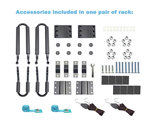 A01 Kayak Roof Rack For Suv Car Top Roof Mount Carrier J Cross Bar Canoe Boat (1 Pairs) #TOP2
