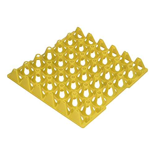 Egg Crate, 5PCS Flats 30 Cell Egg Crates Holder Tray Stackable Egg Cartons Hold Multiple Eggs Egg Tray Egg Cartons Home Farm Supplies for Storing, Sorting (Yellow)