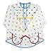 Jinlaili Grembiule da Pittura Bambini, 2-7 Anni Grembiulino Impermeabile Scuola Maniche Lunghe con 3 Tasche, Grembiule da Pittura Scuola Grembiulino Bambini per Pittura Cucina Scuola Casa
