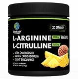 BlueEarth Company L-Arginine 5000mg + L-Citrulline 2000mg Complex Powder Supplement - Nitric Oxide B
