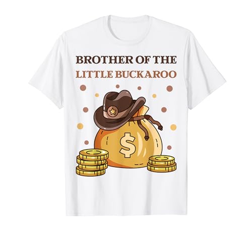 Hermano del pequeño Buckaroo Cowboy Western 2º cumpleaños Camiseta