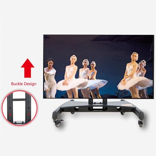 Soporte móvil para TV de 32-75 pulgadas con ruedas y altura ajustable miniatura 6