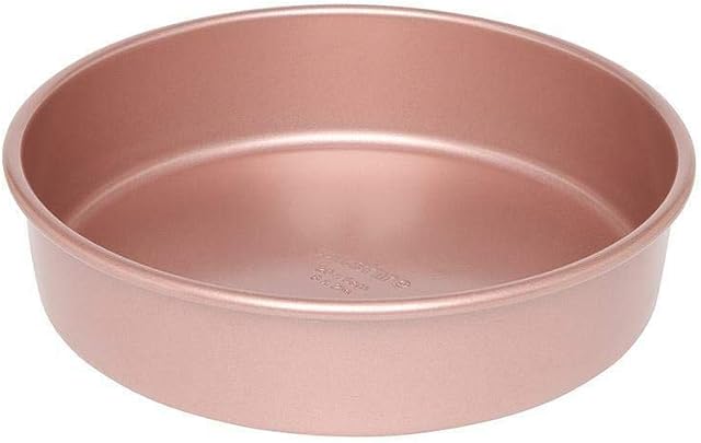 Wiltshire Rose Gold Cake Tin Ø20 cm, Robust Cake Pan with Non-Stick Coating, Round Coated Pie Tin, Sheet Steel Bakeware, Dimensions: 22x5cm