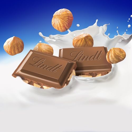 Lindt Schokolade | Vollmilch Haselnuss Tafel | 100g | zartschmelzende Vollmilch-Schokolade und knackigen Haselnussstücken | Schokoladen-Tafel 2