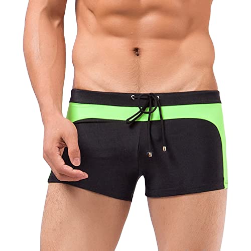 JEShifangjiusu Men'S Drawstring Boxer Trunks Breathable Sexy Hot Spring Brief Swim Trunks Lightweight Comfortable Underpant