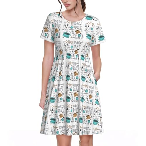 Robe d'été manches courtes femme idéale pour vos terrasses