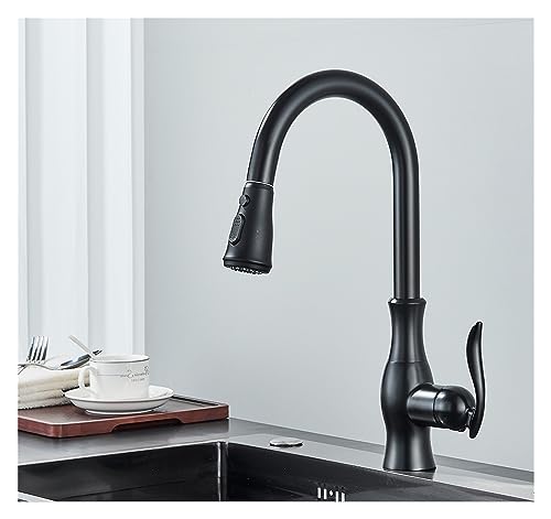 Mitigeur de cuisine extractible noir pour optimiser l'espace de votre évier - 2