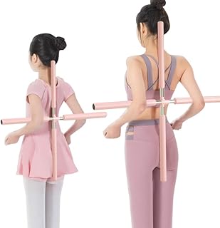 Aikelai Adjustable Length Yoga Posture Sticks, 60-90cm Retractable Neck Back Posture Corrector for Women Men, Open Shoulder Back Brace Posture Corrector for Kids Stretching Tool