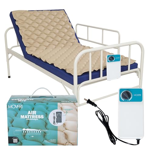 Movfri Alternating Air Pressure Mattress Pad – Comfortable 2.8'' Thick Medical Egg Crate Topper...