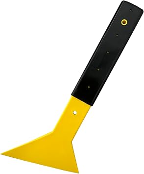 Dickno Window Tint Squeegee, Triangle Tinting Squeegee with Non-Slip Long Handle, Auto Vinyl Wrapping Tint Installation Scraper, Car Windshield Snow Frost Ice Removal & Cleaning Tool
