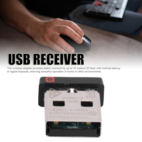 CCYLEZ Receptor USB, Reemplazo Dongle Inalámbrico 2.4GHz para Mouse Keyboard M215 M310 M325 K230 K270 K375S MK Series miniatura 2