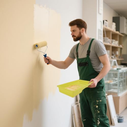 NCTNCX 5 Stück Farbwannen 15 x 28 cm, Farbschale aus Kunststoff, Lackierwanne für Wandfarbe, Malerzubehör, Paint Tray, Farbe Tray