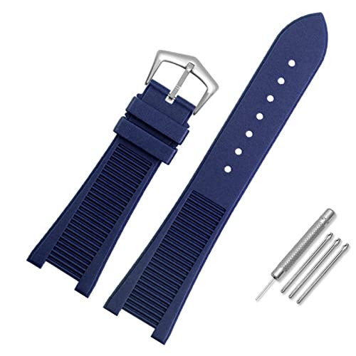 Bracelet silicone sans jeu pour Patek Philippe Nautilus encoche 24-13mm
