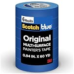 ScotchBlue Original Painter's Tape, Multi-Surface, 24 mm (6 Rolls) - 2090, 2090-24EP6