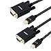 Price comparison product image Benfei Mini Displayport to VGA 1.8M Cable, Benfei Mini DP Display Port to VGA Cable Male to Male Gold-Plated Cord for MacBook, iMac(LG51) Surface Pro and Laptop