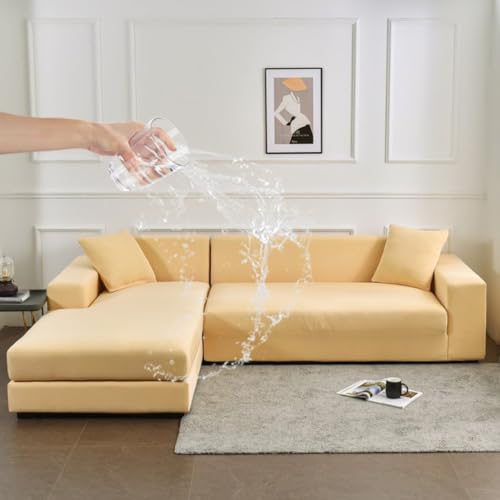 Couvre canapé d'angle imperméable pour banquets et repas en famille