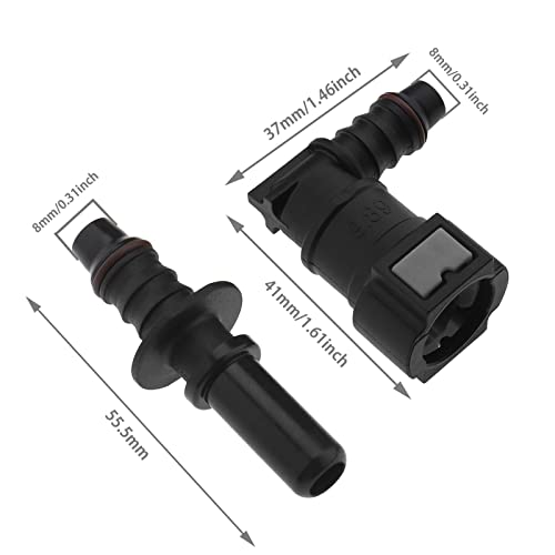 2 Pz Connettore Tubo del Carburante Femmina