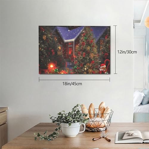 Impression sur toile de Noël de 30x45 cm pour décorer le salon - 6