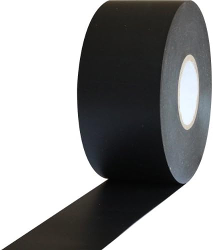 ProTapes Pro 603 Rubber Pipe Wrap Tape with PVC Backing, 10 mil Thick, 100' Length x 2" Width, Black (Pack of 1)