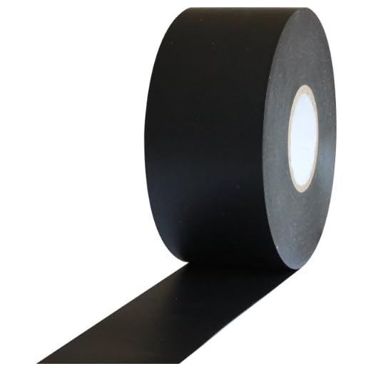 ProTapes Pro 603 Rubber Pipe Wrap Tape with PVC Backing, 10 mil Thick, 100' Length x 2" Width, Black (Pack of 1)