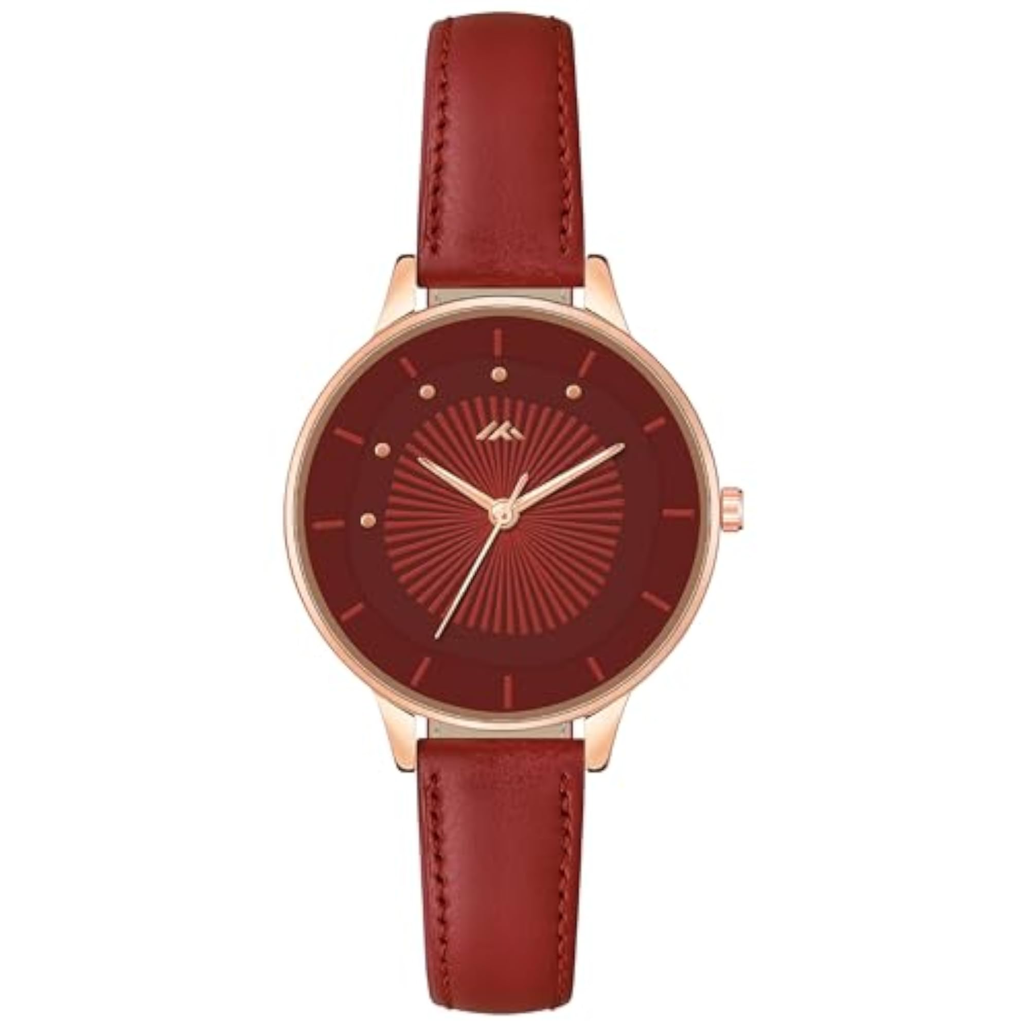 Elegant Women's Analog Wrist Watch with Leather Strap