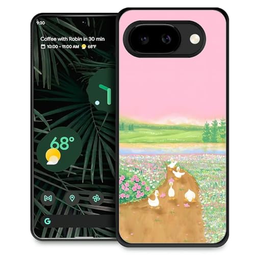 Coque antichoc Google Pixel 10A fine anti-rayure en TPU souple motif canard mignon de jardin
