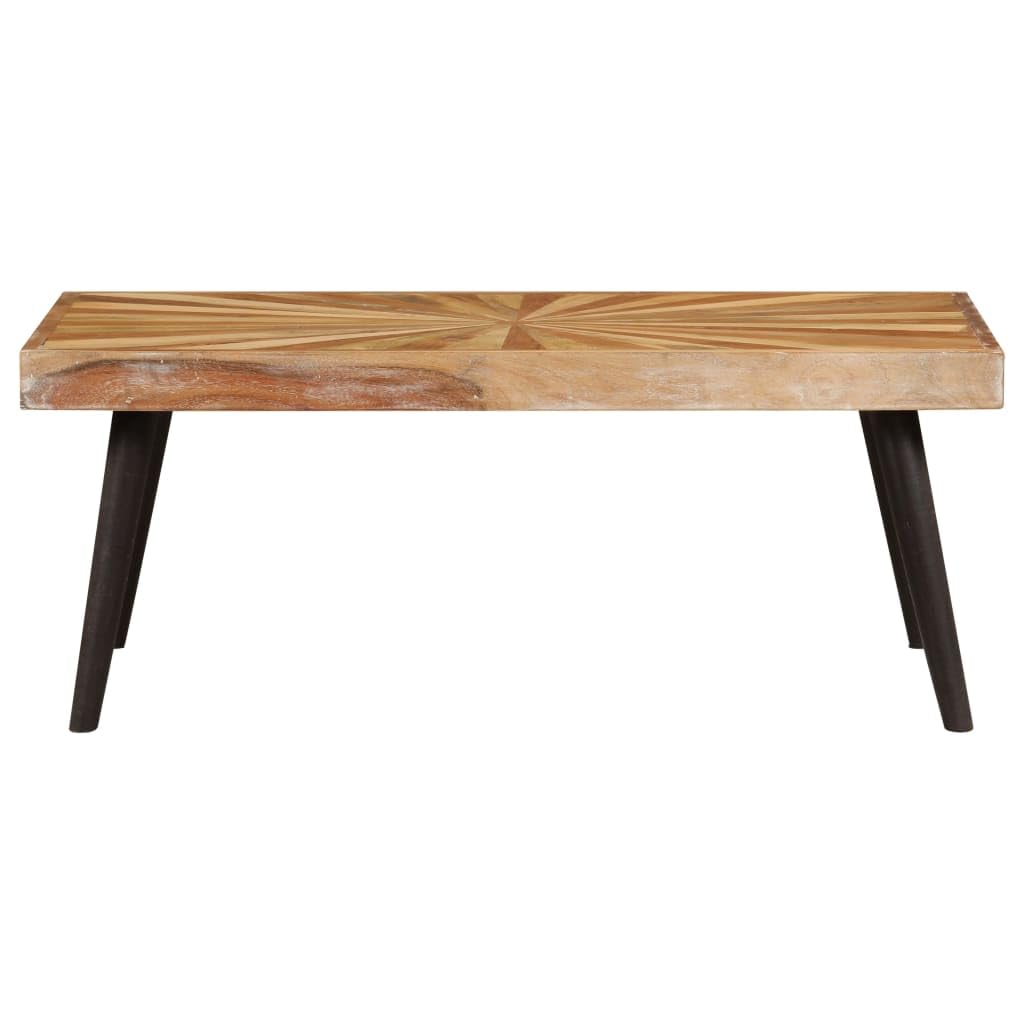 Mesa de salón de madera maciza de mango, 90 x 55 x 36 cm, mesa de salón, mesas de salón, mesas de café, para un ambiente acogedor