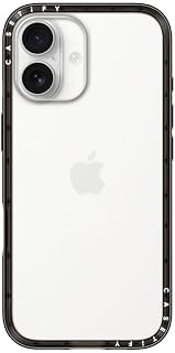 【Amazon.co.jp限定】CASETiFY iPhone 17 用 ケース コンパクト - クリア ブラック | 薄型 軽量 | ワイヤレス充電対応 | 2倍米軍MIL規格