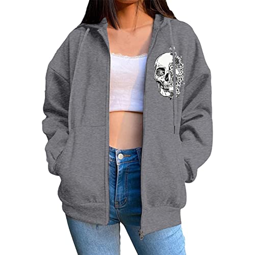 Didadihu Shirtjacke Damen - Jacken Damen, Sweatjacke Damen Mit Kapuze...