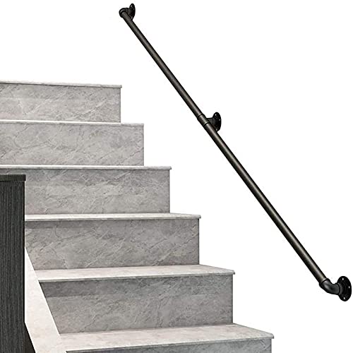 Main Courante d'escalier en Fer Forgé Rustique de 1ft à 20ft