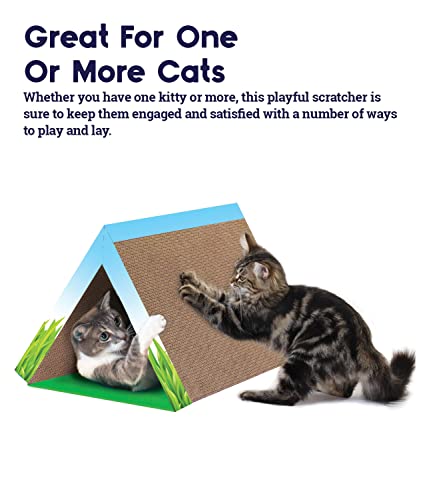 Petstages Fold Away Tunnel And Corrugated Cat Scratcher #TOP4