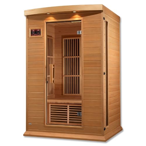 Dynamic Saunas 2-Person Low EMF FAR Infrared Sauna with Chromotherapy