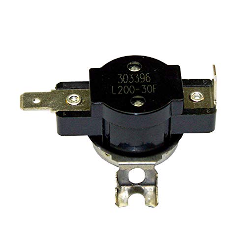 Supplying Demand 303396 Electric Clothes Dryer High Limit Thermostat L200-30 Replacement